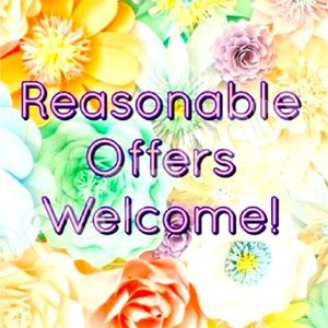 All "Reasonable" Offers are Accepted‼️  Remember POSH takes a percentage.  TIA